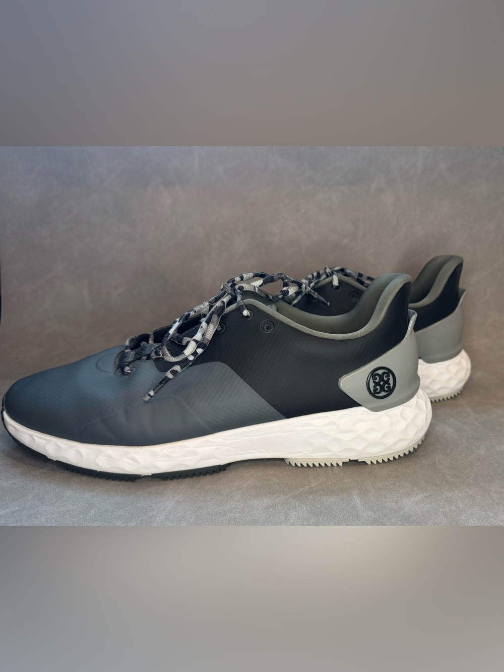 G/FORE G.112 Golf Shoes Men’s Size 12.5 Gray Black Waterproof Spikeless - Picture 1 of 12